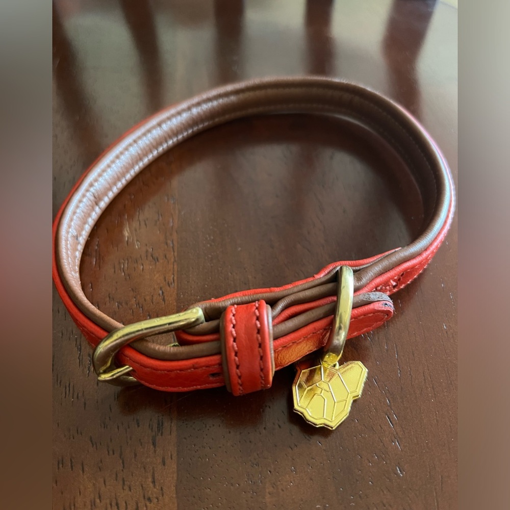 D&F (Digby & Fox) Rolled Leather Buckle Dog Collar